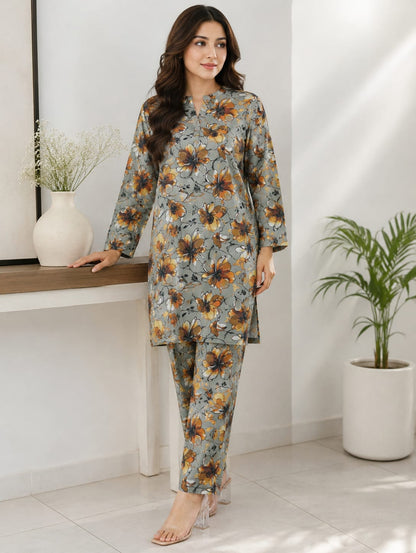 Limelight 2 Piece Co Ord Set Original Lawn Suit Unstitched Shirt Trouser 5 Meter With Brand Packing