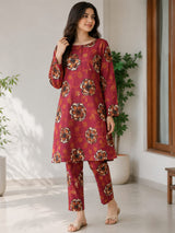 Limelight 2 Piece Co Ord Set Original Lawn Suit Unstitched Shirt Trouser 5 Meter With Brand Packing