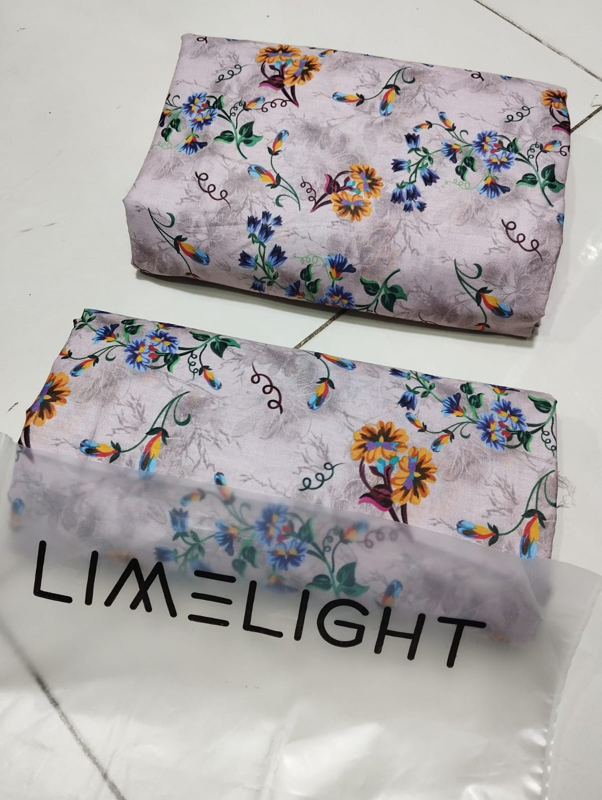 Limelight 2PC Co Ord Set for Women | Original Pure Lawn Shirt Trouser | Unstitched 5 Meter Summer Suit