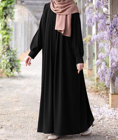 Front Zip Abaya for Women | Side Pocket & Adjustable Belt China Georgette Abaya