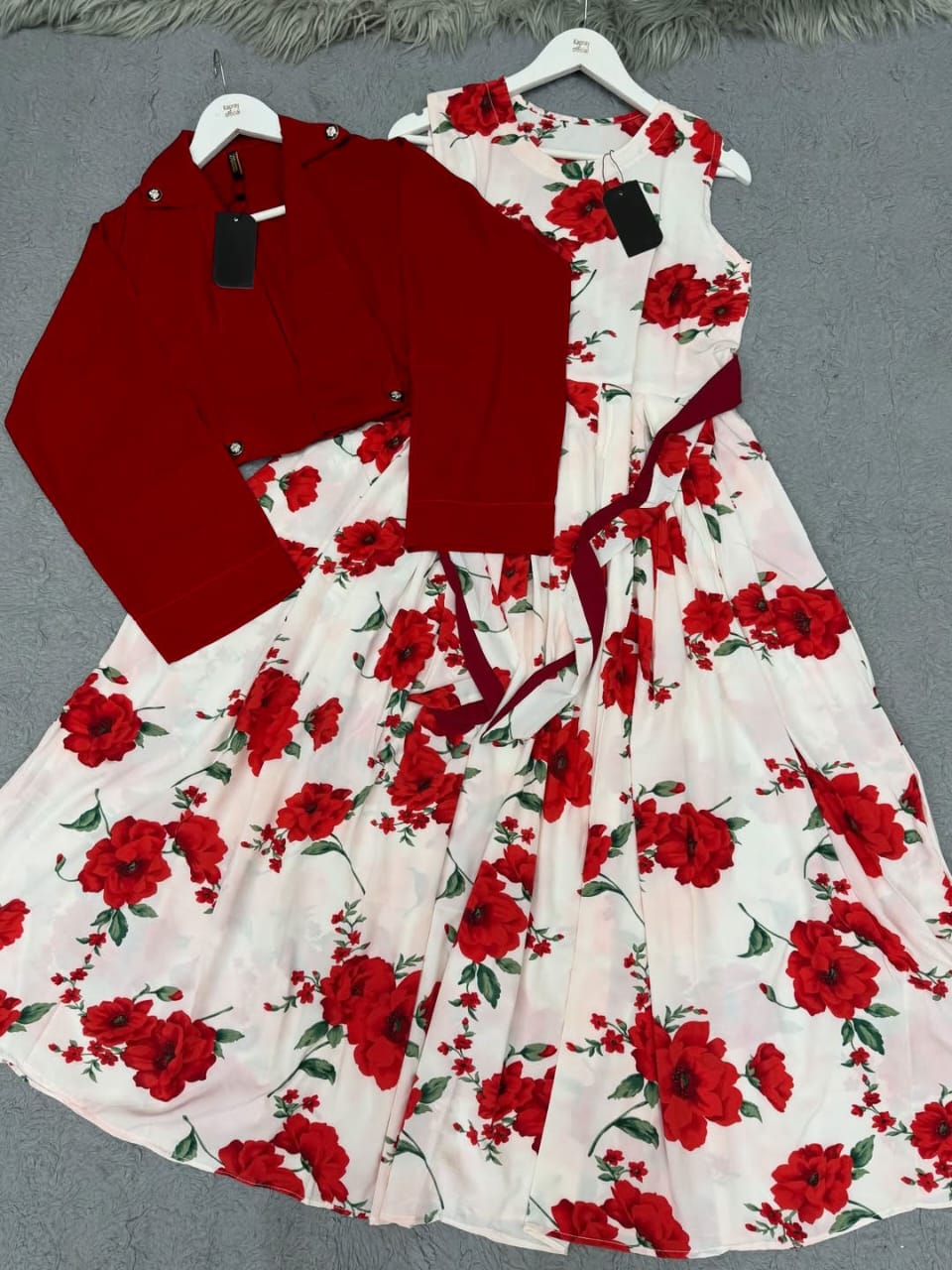 Women Digital Printed Maxi Dress with Cotton Koti 2 Piece | Swiss Lawn Long Maxi | Pakistani Dress
