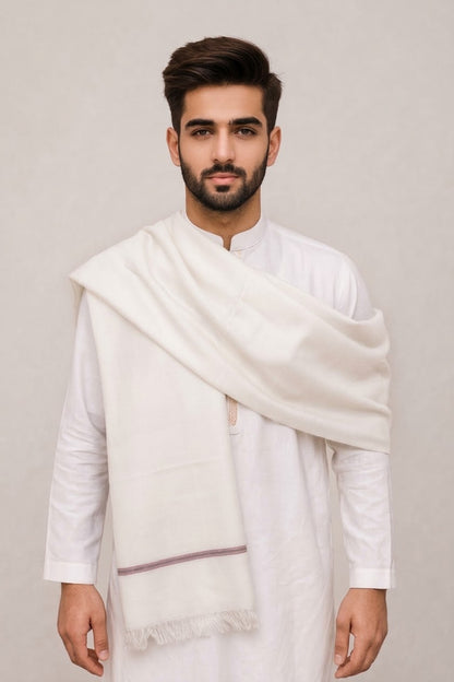 Men's Wool Pashmina Winter Shawl | 2.5 Yards Warm Shawl for Men